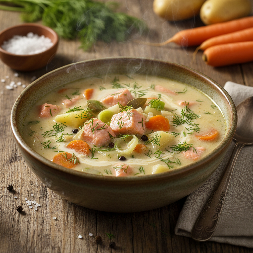 Kiire ja koorene lõhesupp: valmib vaid 30 minutiga