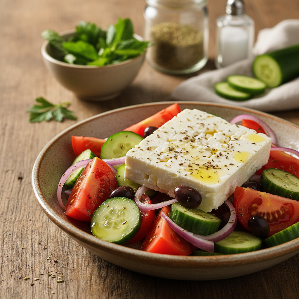 Kiire ja tervislik fetasalat: valmib vaid mõne minutiga