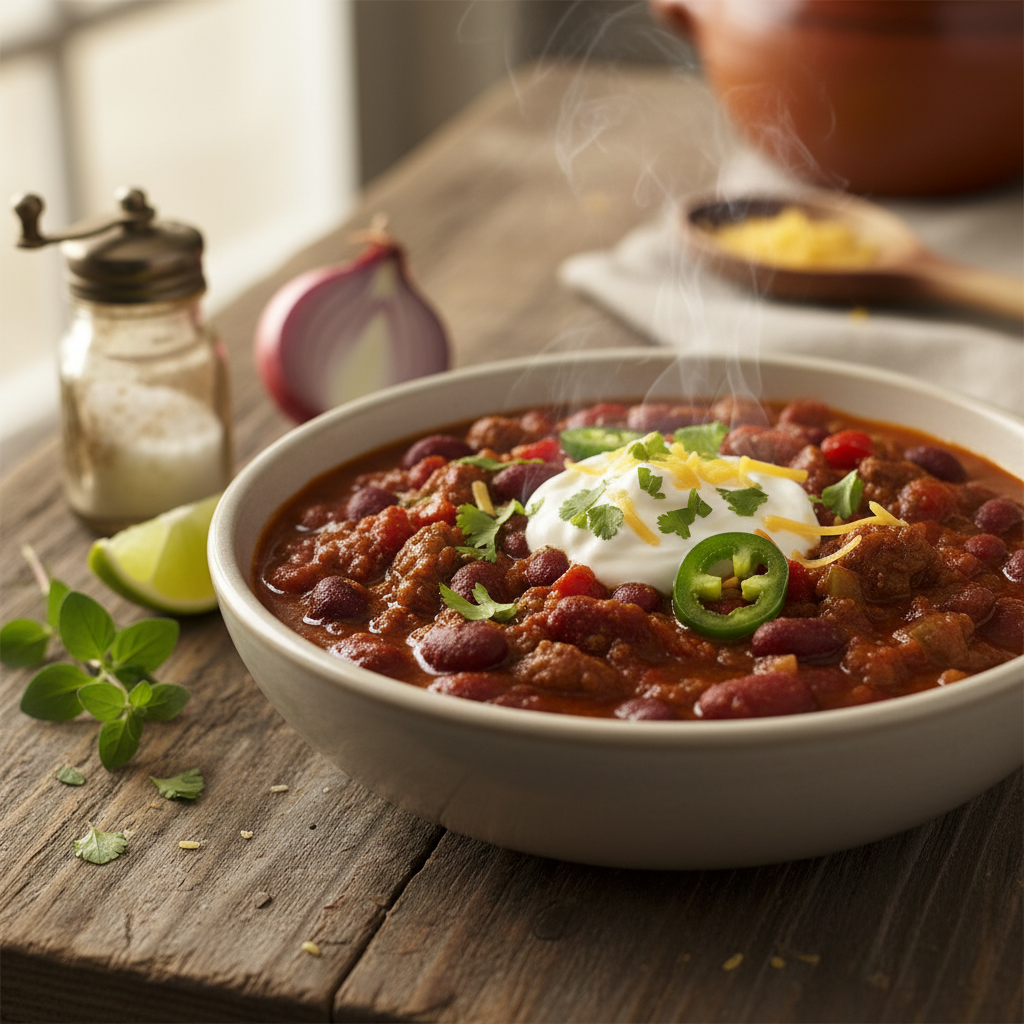Klassikaline tšilli con carne: Lihtne ja vürtsikas retsept