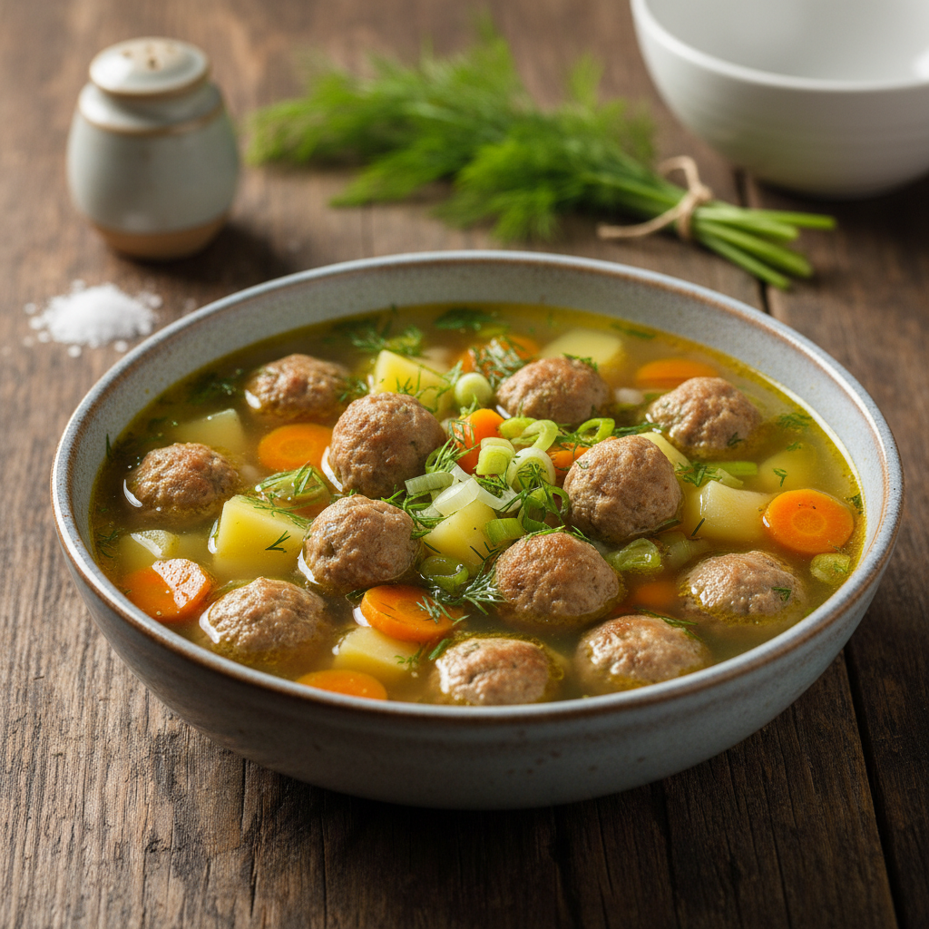 Kodune frikadellisupp: kiire retsept kogu perele