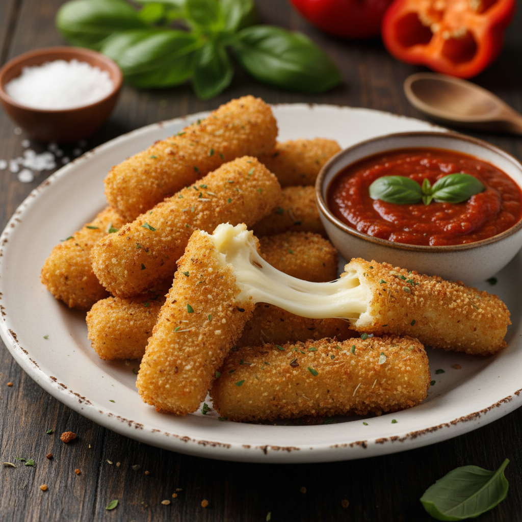 Krõbedad mozzarellapulgad: lihtne retsept minutitega