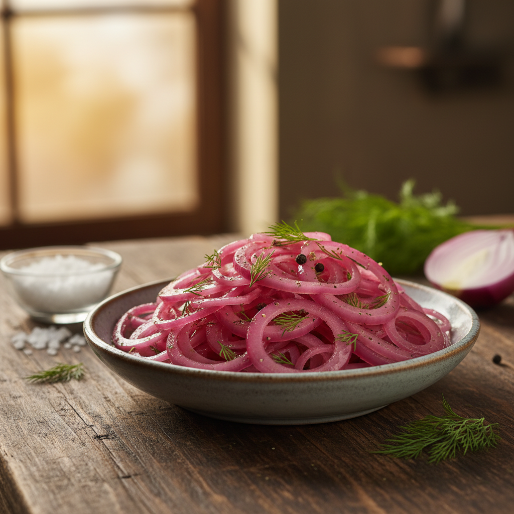 Krõmpsuv marineeritud sibul: asendamatu lisand šašlõkile