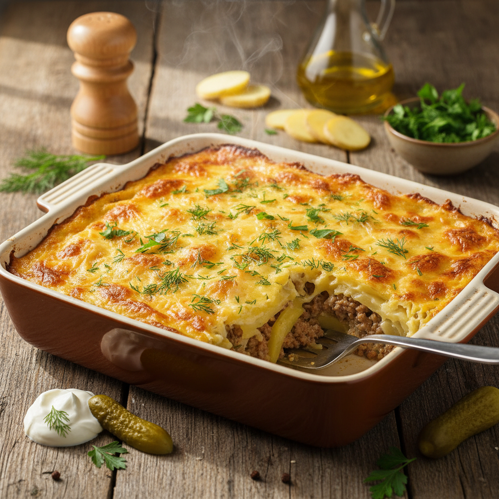 Mahlane kartulivorm hakklihaga: lihtne ja toitev retsept