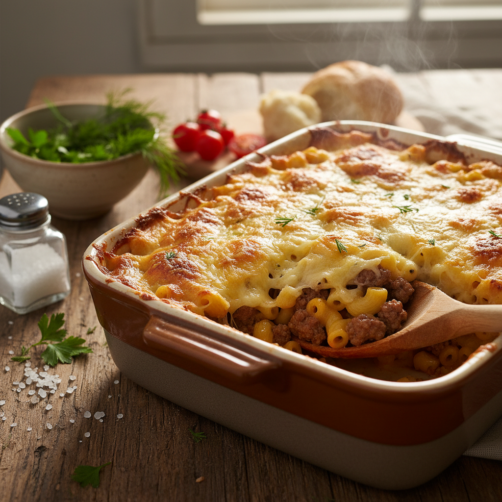 Mahlane makaroni-hakklihavorm: lihtne ja kiire õhtusöök