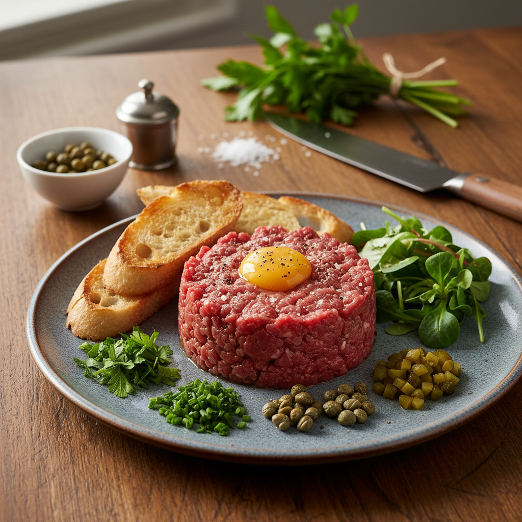Suussulav bœuf à la tartare: klassikaline retsept ja nipid