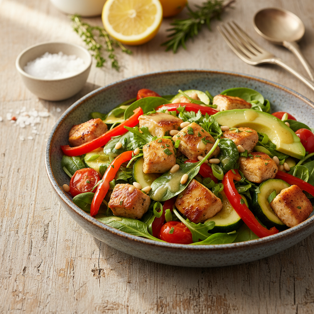 Tervislik soe kanasalat: maitsev roog vaid 15 minutiga