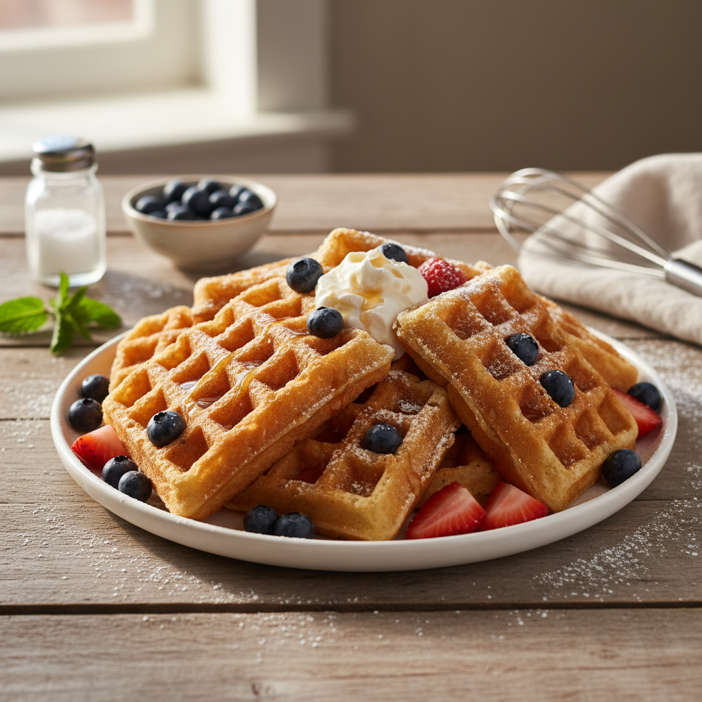 Krõbedad ja õhulised: parim paksude vahvlite retsept