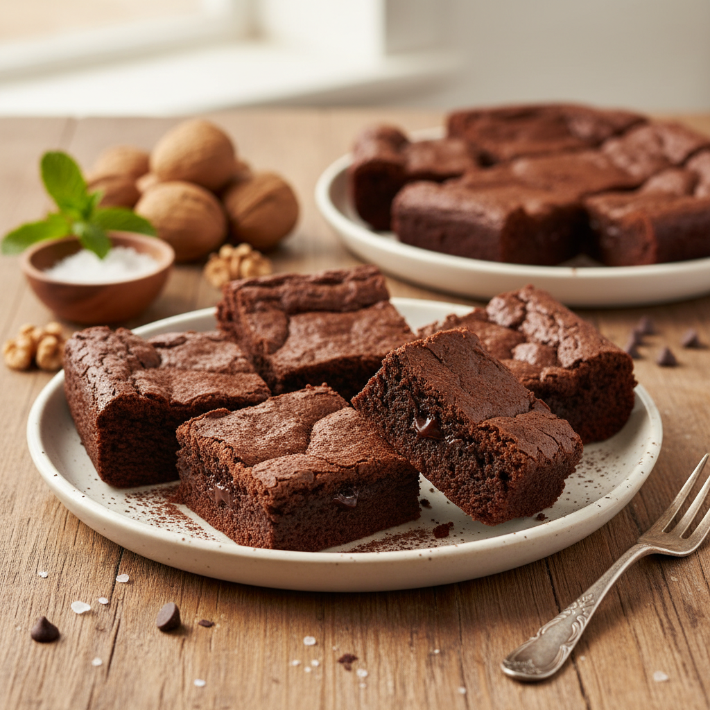Mahlane brownie kakaoga: lihtne ja kindel retsept