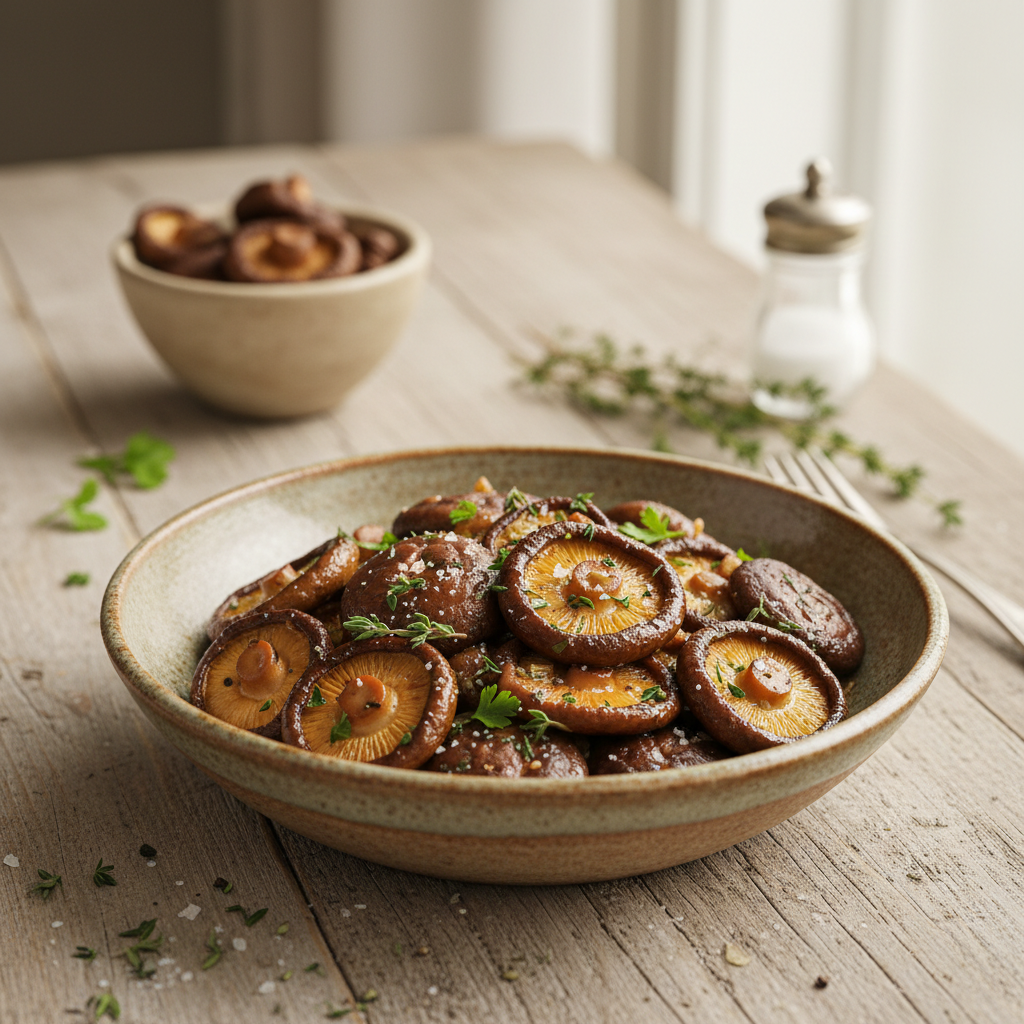 Maitsev shiitake seente retsept: valmib vaid minutitega