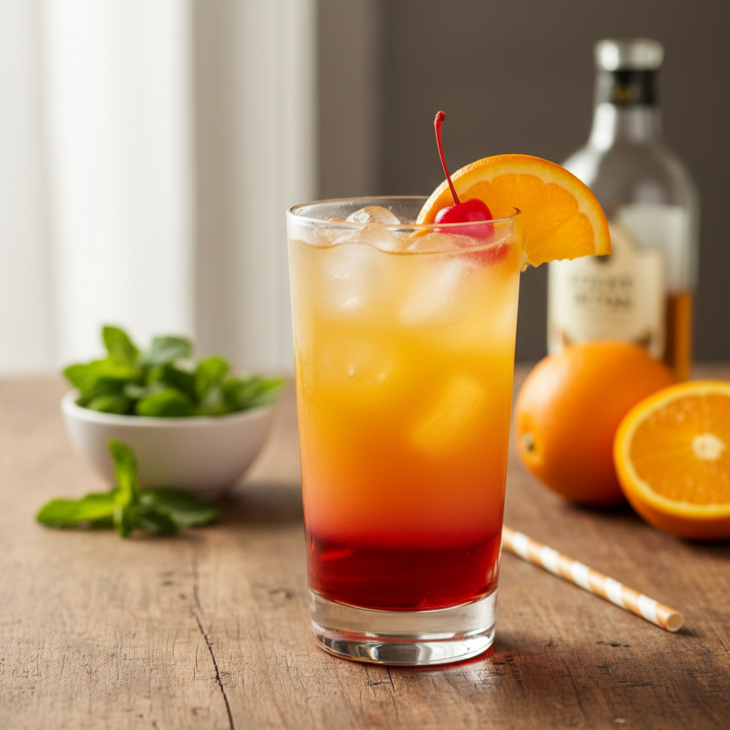 Tequila Sunrise: Kuidas valmistada kodus efektne kokteil?