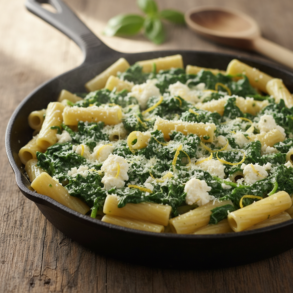 Kiire ja maitsev spinati-ricotta-pastaroog: lihtne retsept