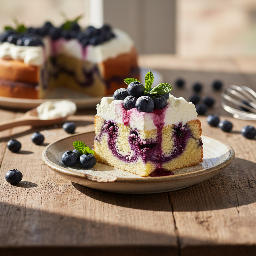 Mustika-mascarpone kook: lihtne ja imemaitsev retsept