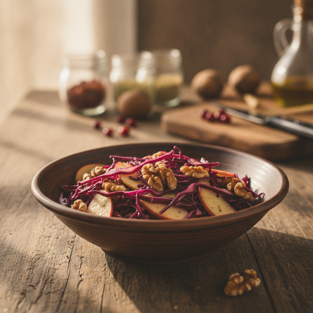 Lihtne ja maitsev punase kapsa salat – ideaalne lisand